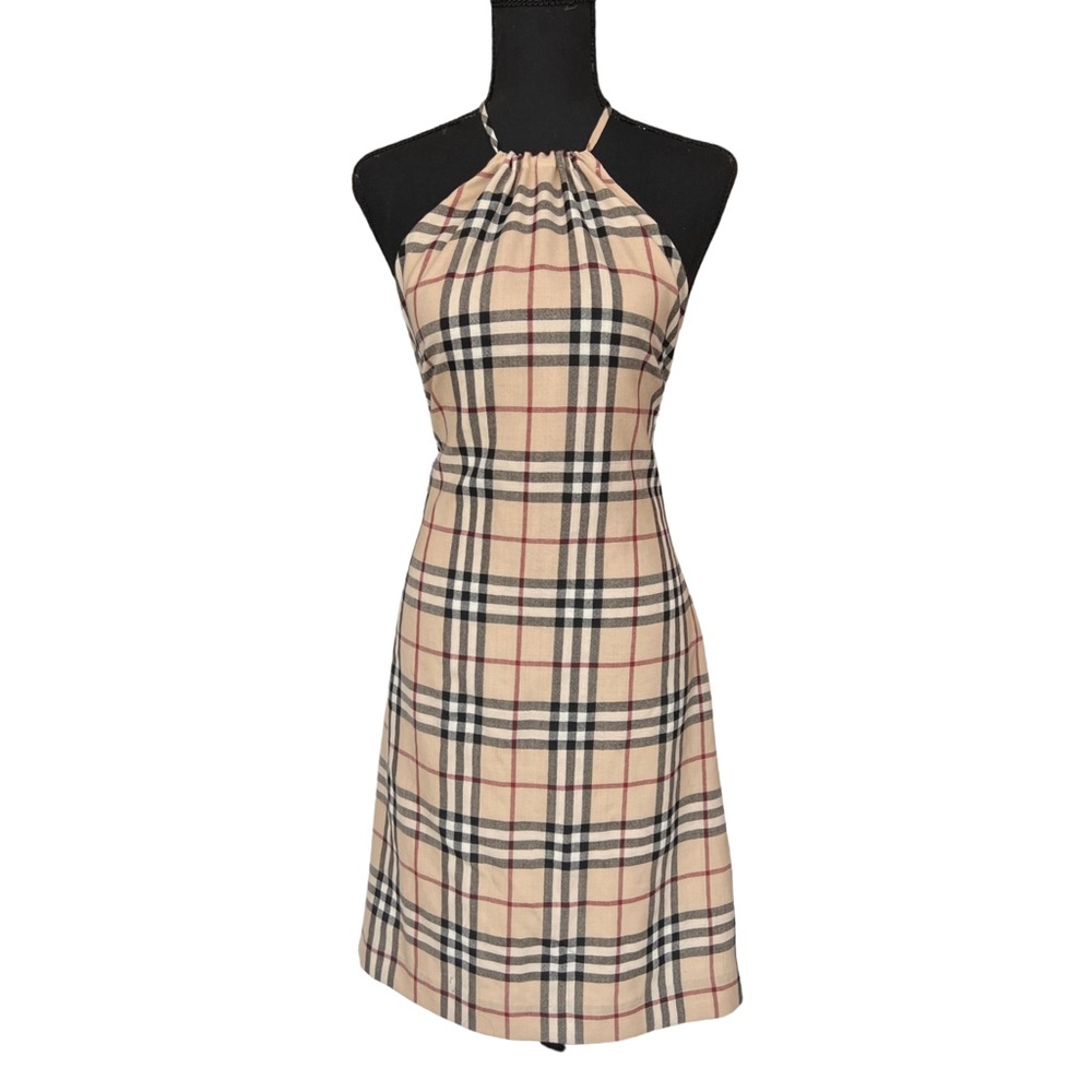VTG Burberry Halter Dress